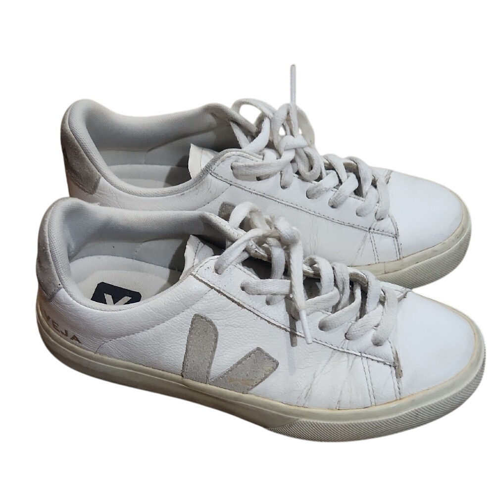 Veja Campo Lace Up Sneakers White Natural Boho Sporty Ecocore Sustainable 8 39